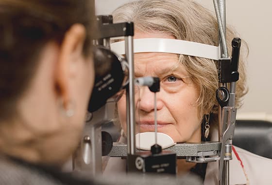 Senior Woman Having Glaucoma Test