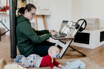 Working from home with baby